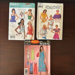 Simplicity Vintage Sewing Patterns All Uncut Bundle